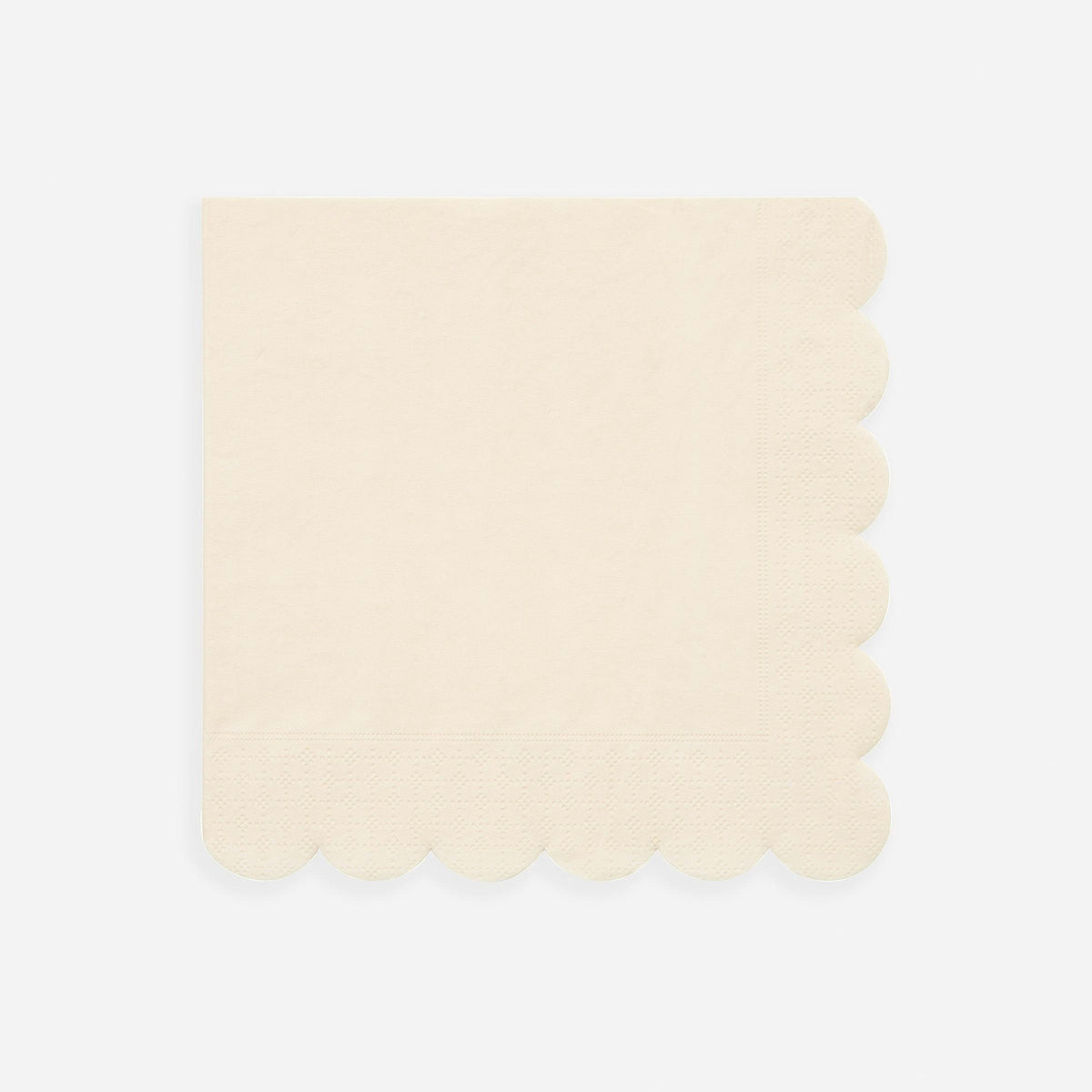 Large Cream Paper Napkins