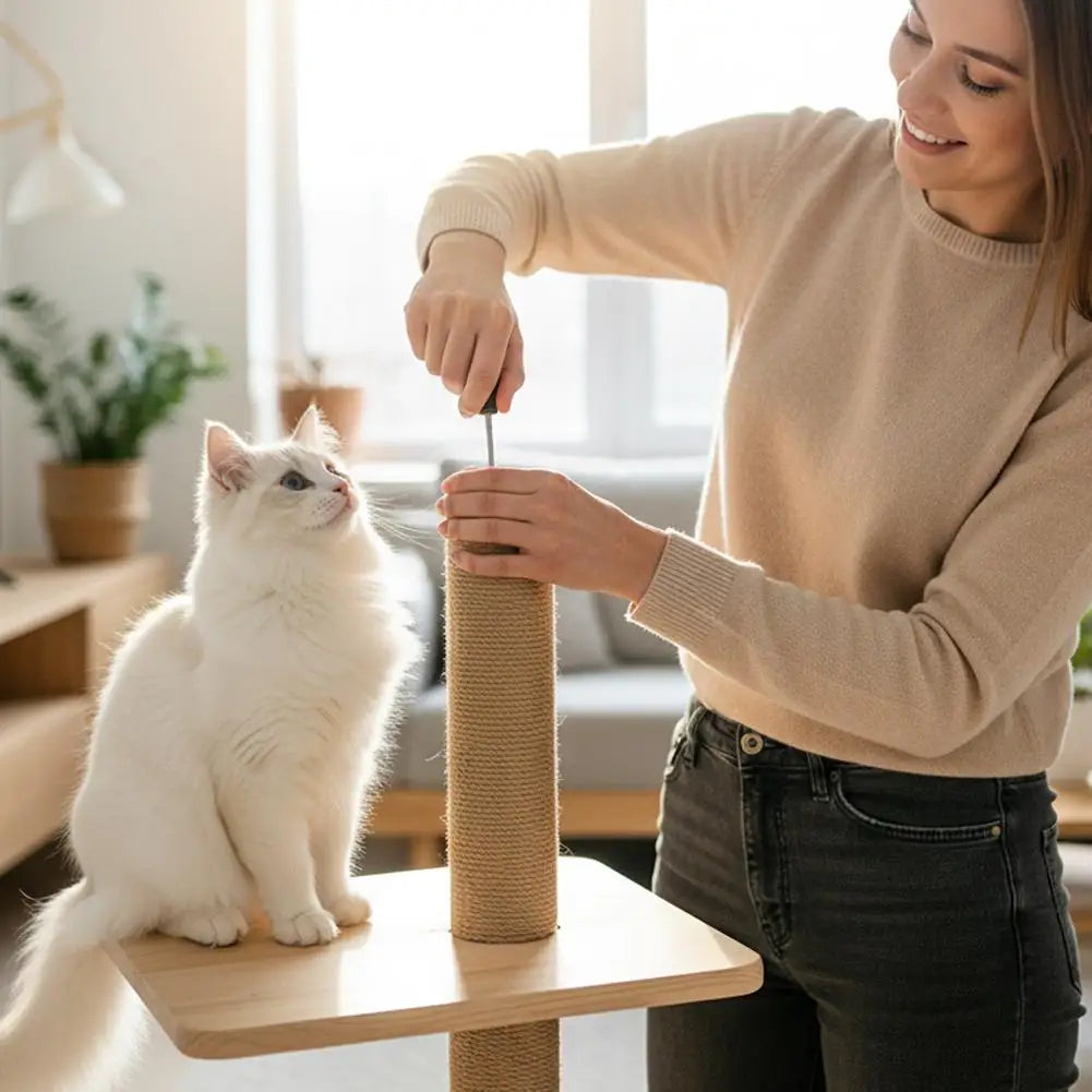 DIY Cat Climbing Tree Tower Pole Accessories Replacements Pet