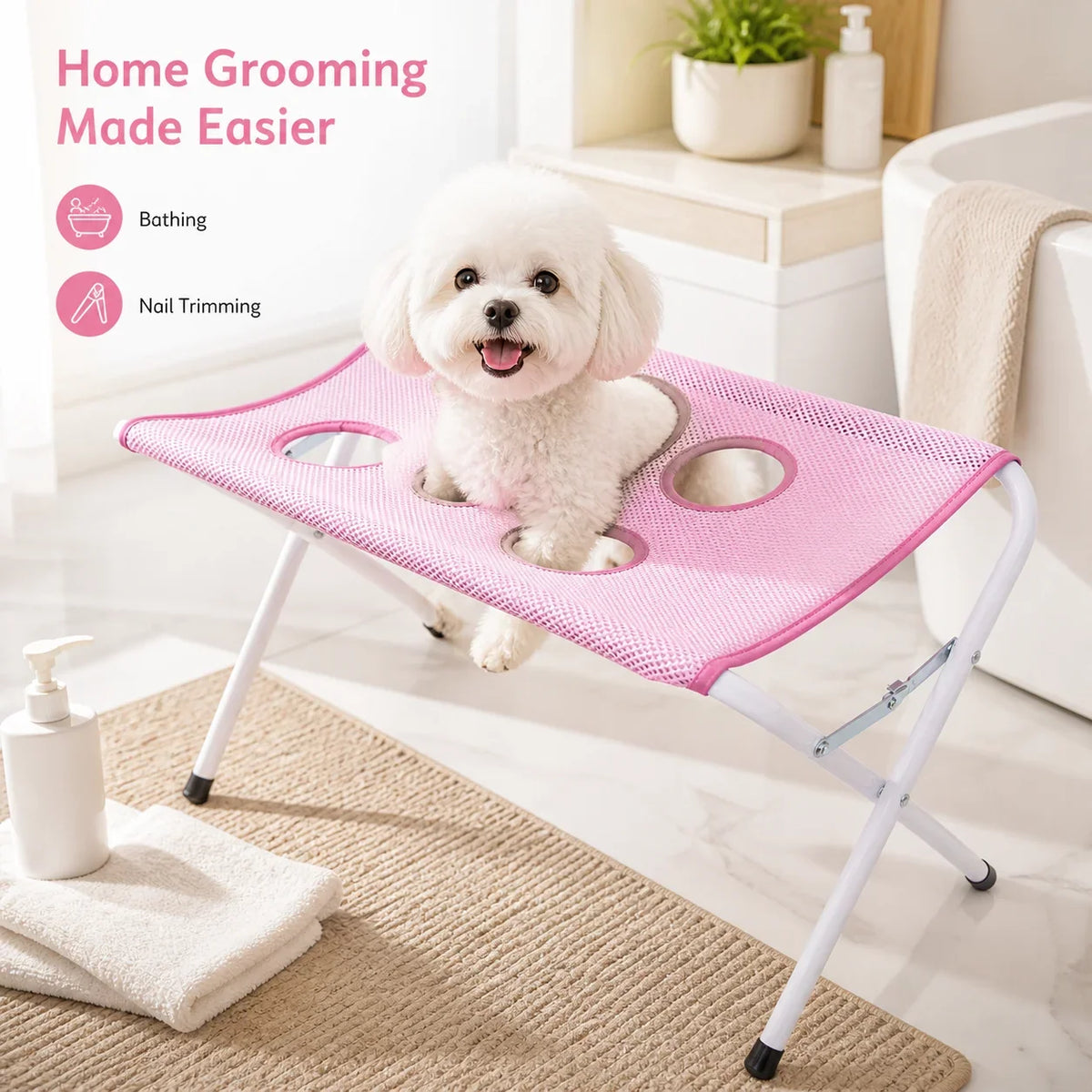 Calm Groom Hammock – Foldable Pet Grooming & Nail Trimming Stand