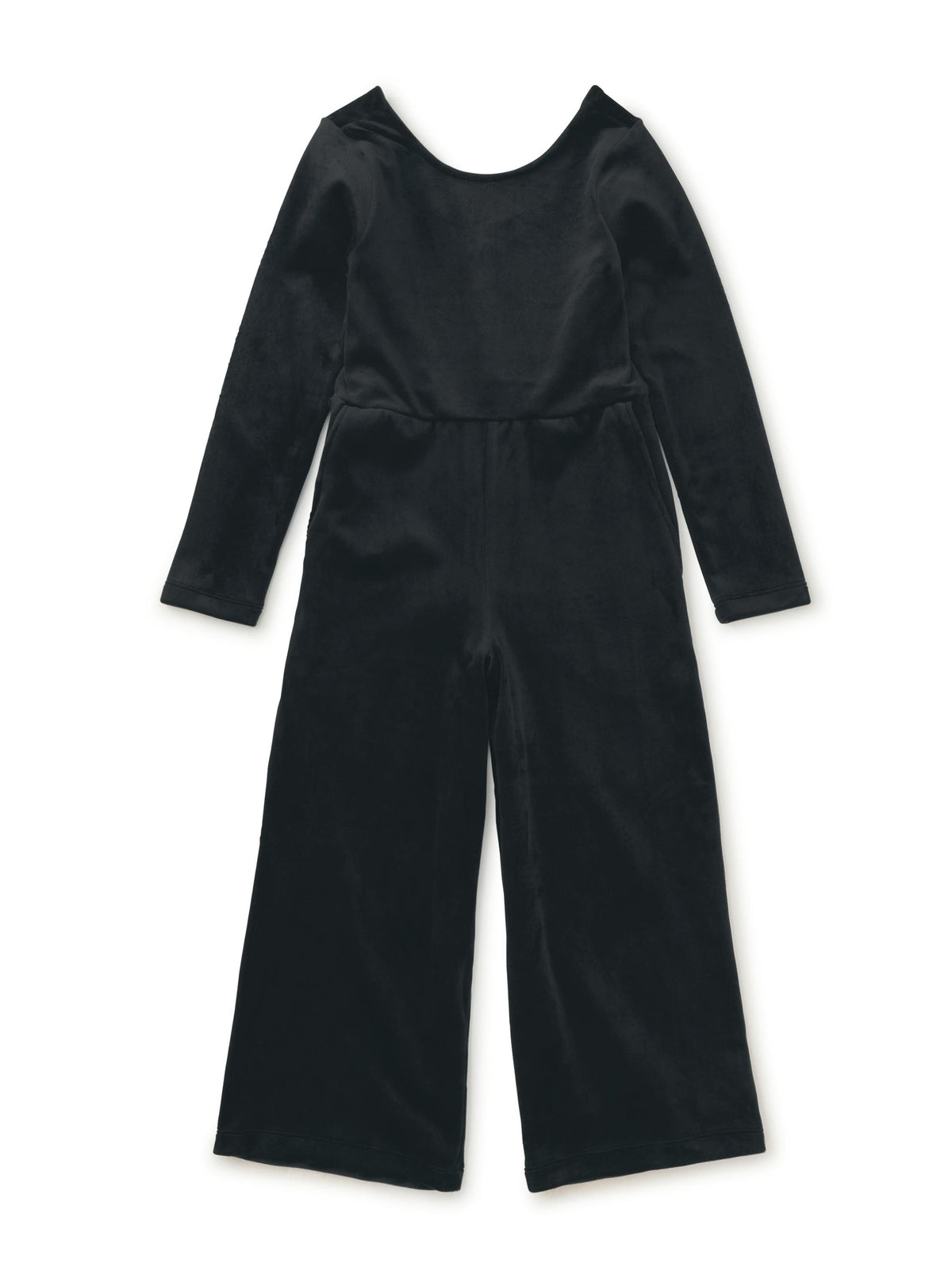 Just for Kicks Velour Jumpsuit, Jet Black