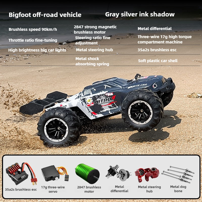 1:16 Professional Brushless Monster Truck RC Car, 90 km/h - HW02