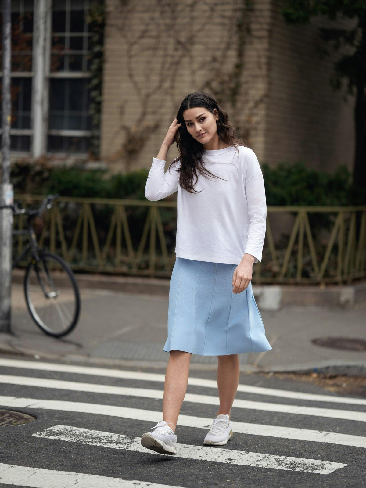 KNIT SEAM SKIRT