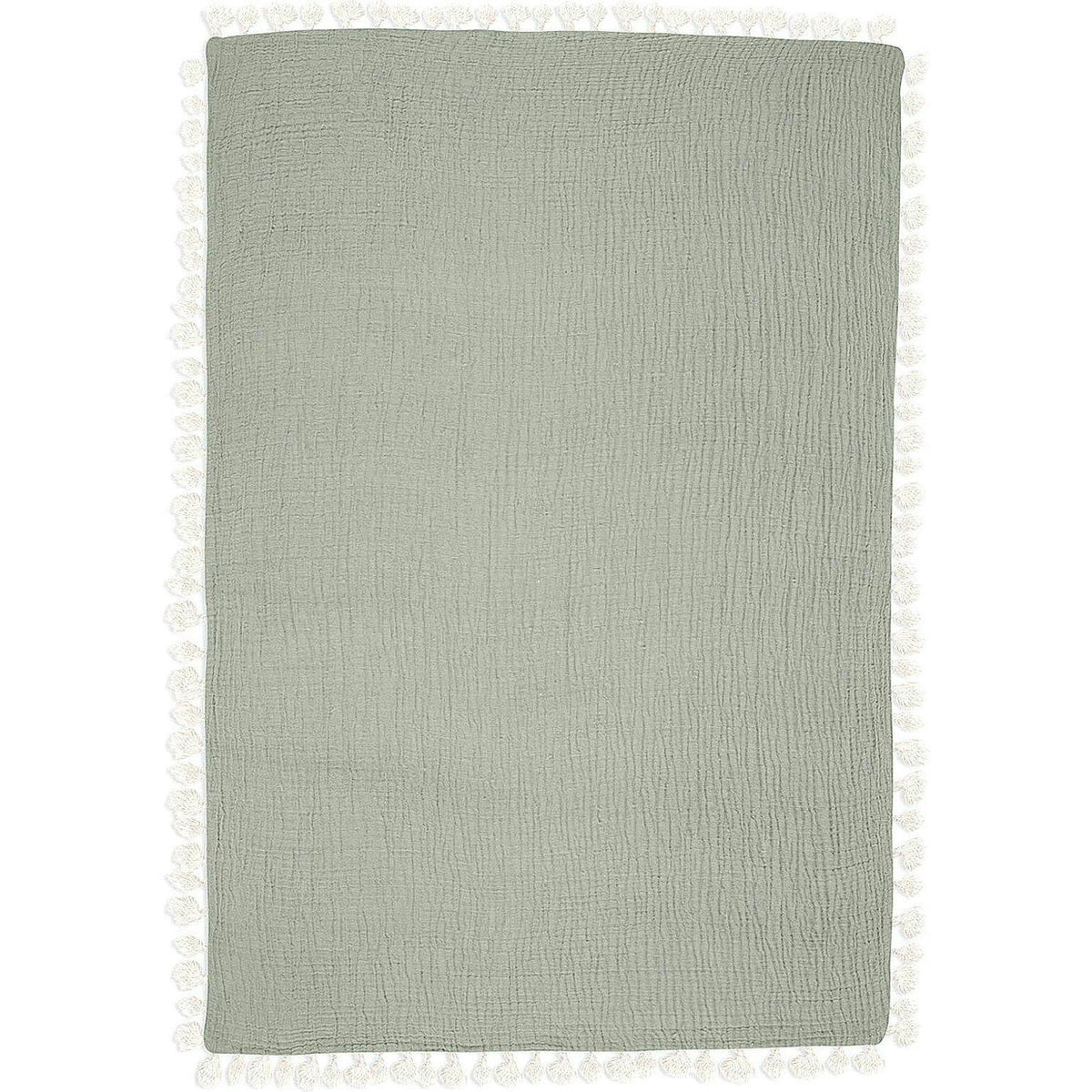 6-Layer Muslin Cotton Baby Blanket (Green Fern)