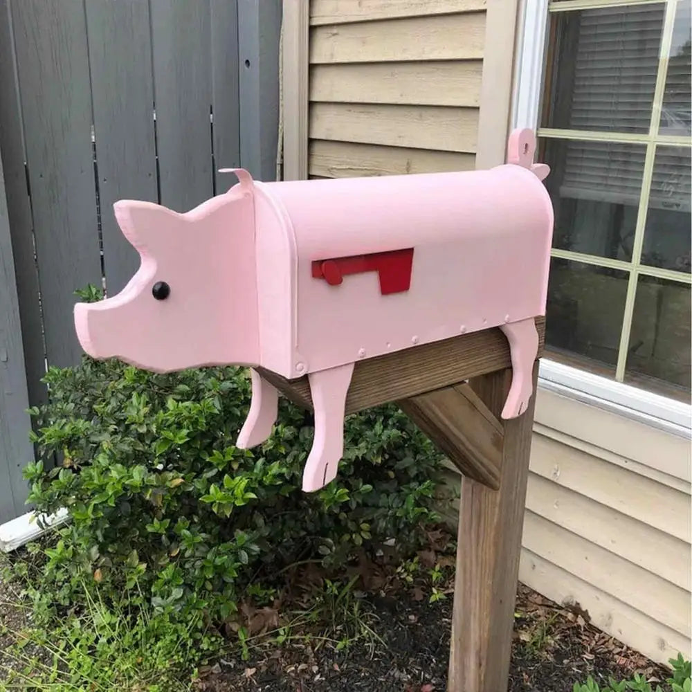 Metal Mailbox, Unique Decorative Mailbox for Garden Decor, Handmade Garden Sculpture, Animal Yard Art for Outdoor