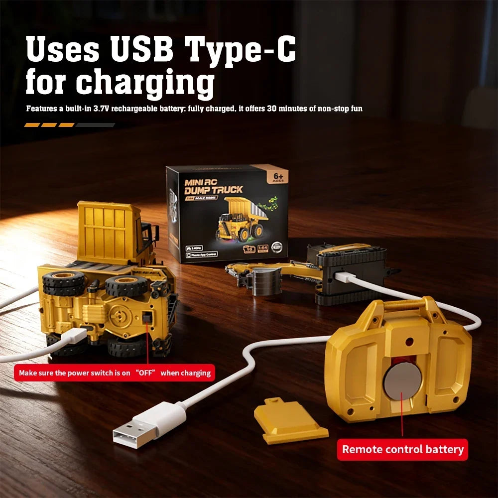 Mini Remote Control Construction Vehicles