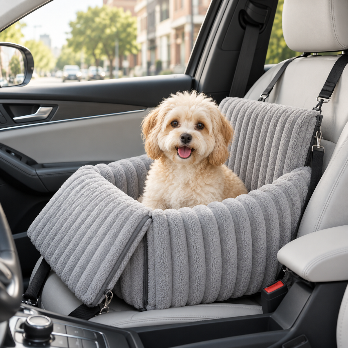 Safe Dog Car Seat Cozy Travel Booster Pillow Appleton