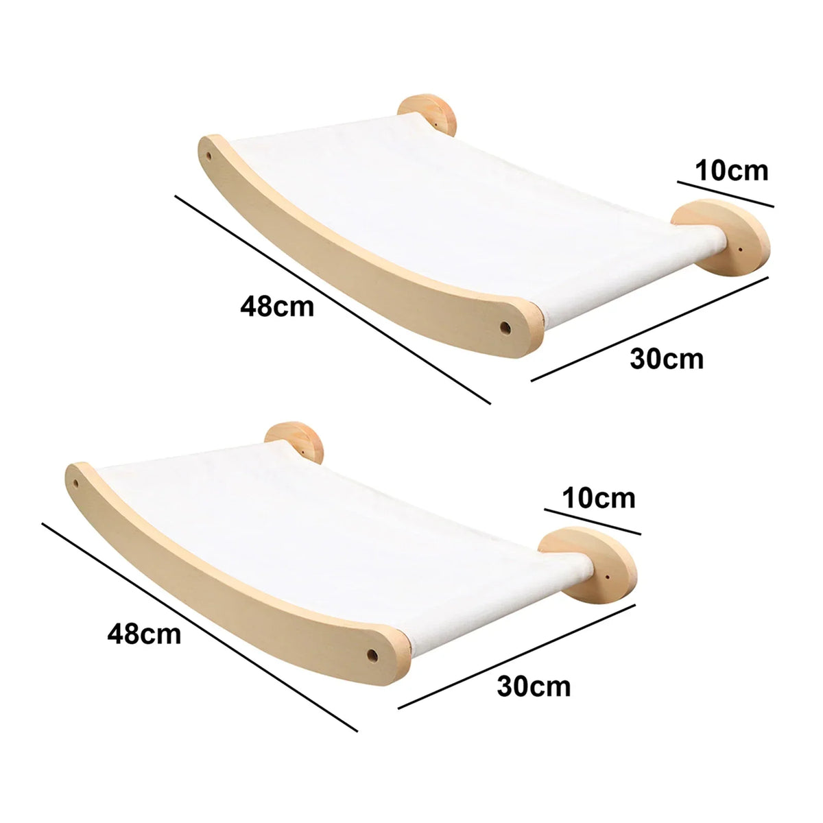 Wall Mounted Wooden Cat Scratching Post