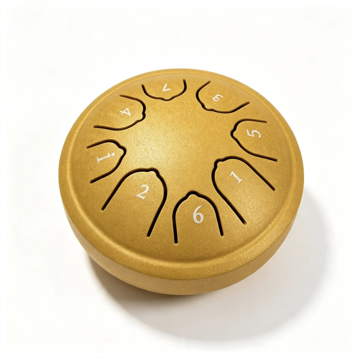 8-Note Steel Tongue Drum with Mallet and Songbook - 4.5 Inch Mini Handpan