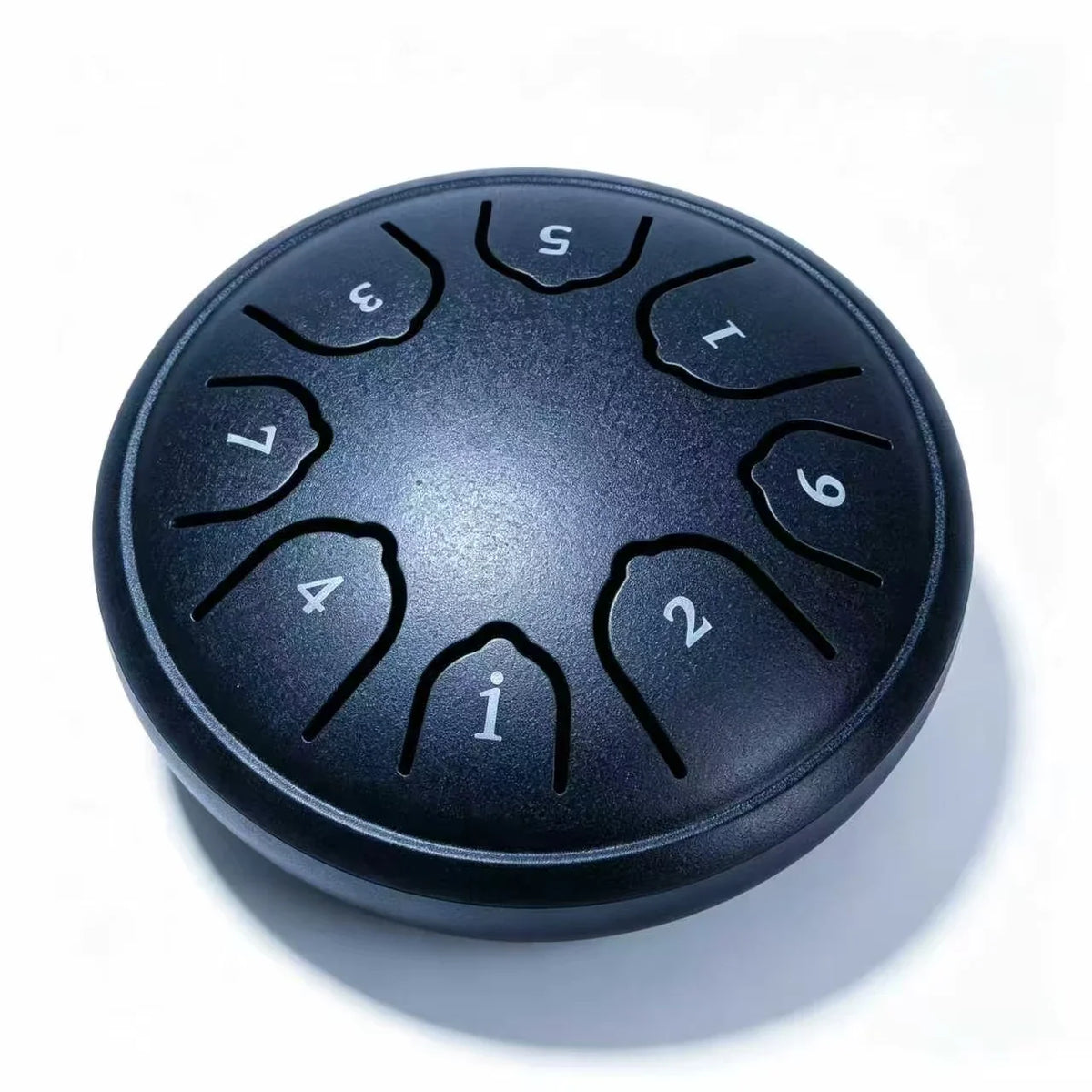8-Note Steel Tongue Drum with Mallet and Songbook - 4.5 Inch Mini Handpan