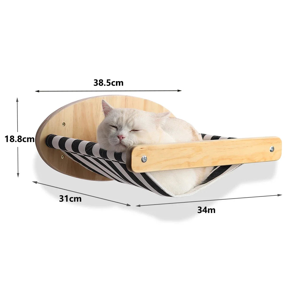 Cat Wall Climbing Shelf Steps Ladder Scratching Post Scratcher