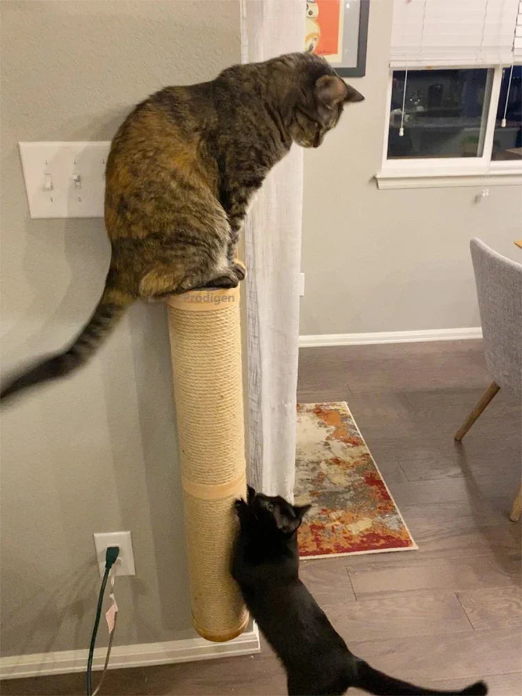 Wall Mounted Wooden Cat Scratching Post