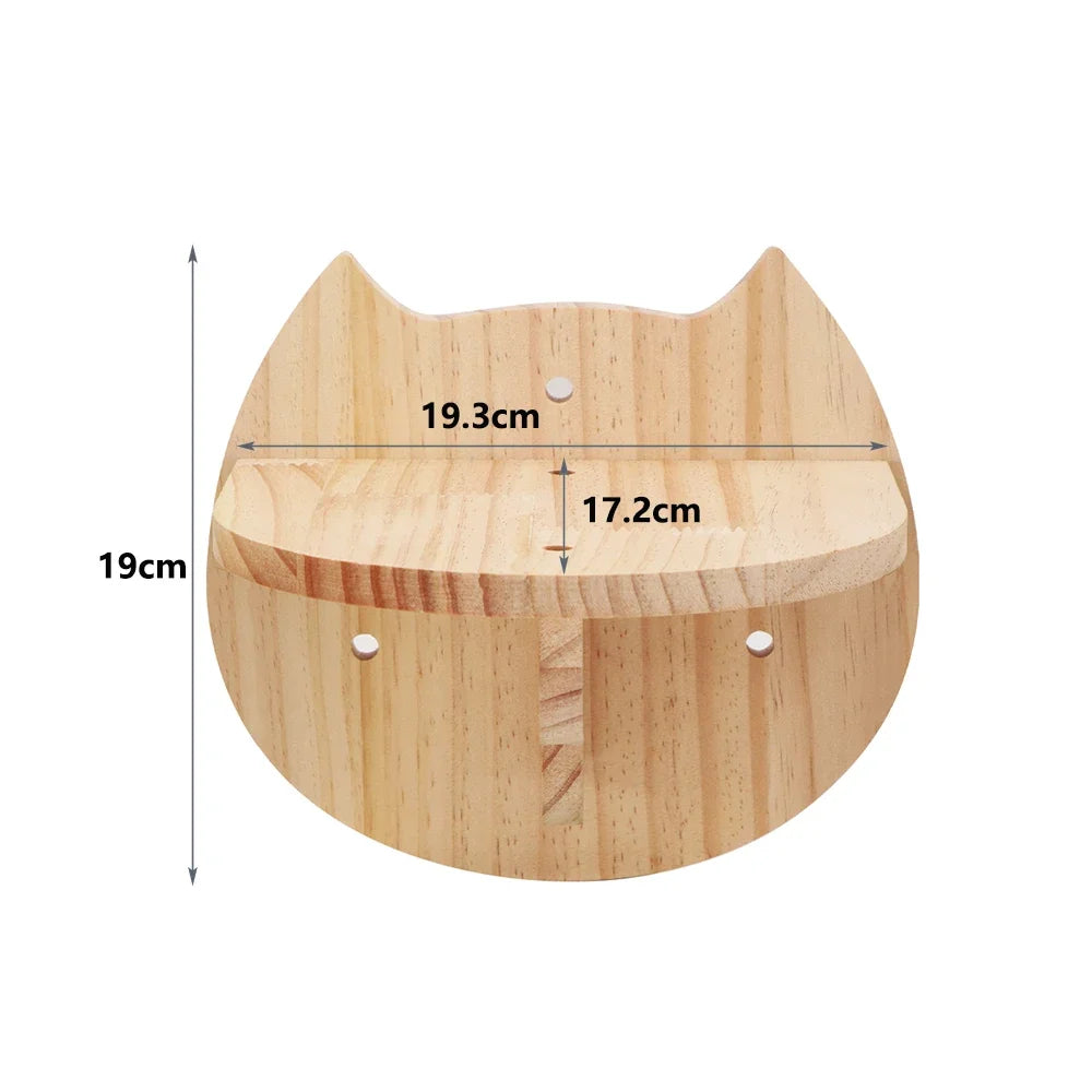 Cat Wall Climbing Shelf Steps Ladder Scratching Post Scratcher