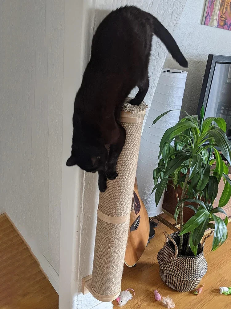 Wall Mounted Wooden Cat Scratching Post