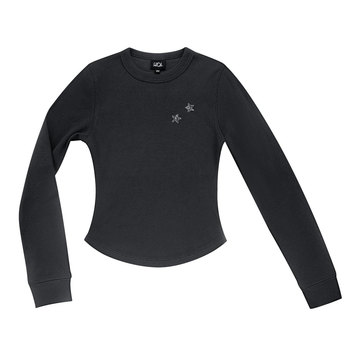 Long Sleeve Star Cotton Rib Top