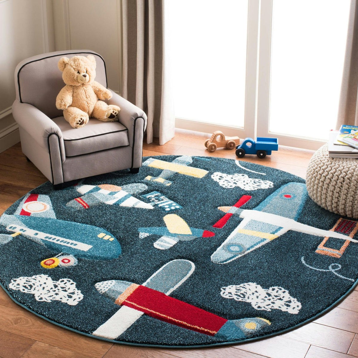 Carousel Kids Charlie Rug, Navy