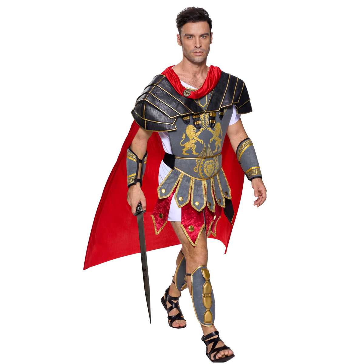 Spooktacular Creations Men's Roman Gladiator Costume Set