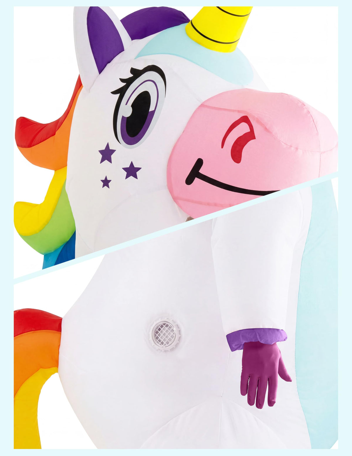 Spooktacular Creations Unicorn Inflatable Costume for Adults