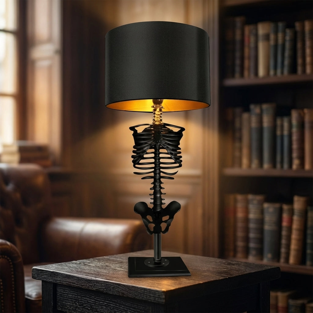Gothic Skeleton Accent Table Lamp