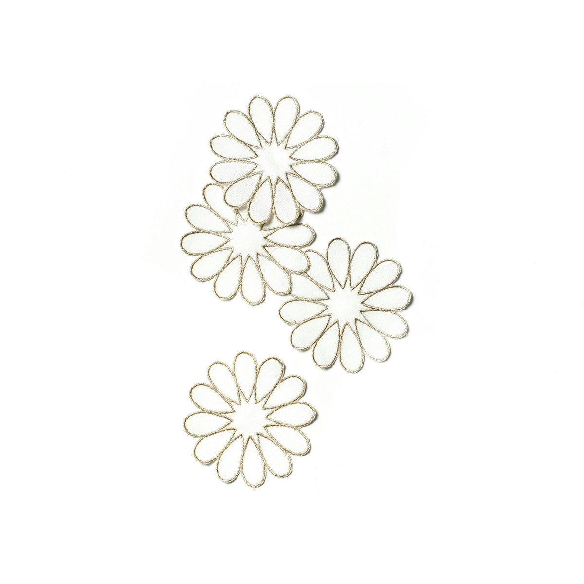 Deco Gold Scallop Cocktail Napkins