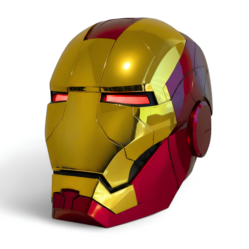 Iron Man MK7 Gold Helmet (With Jarvis - Voice, Remote, and Touch Control)