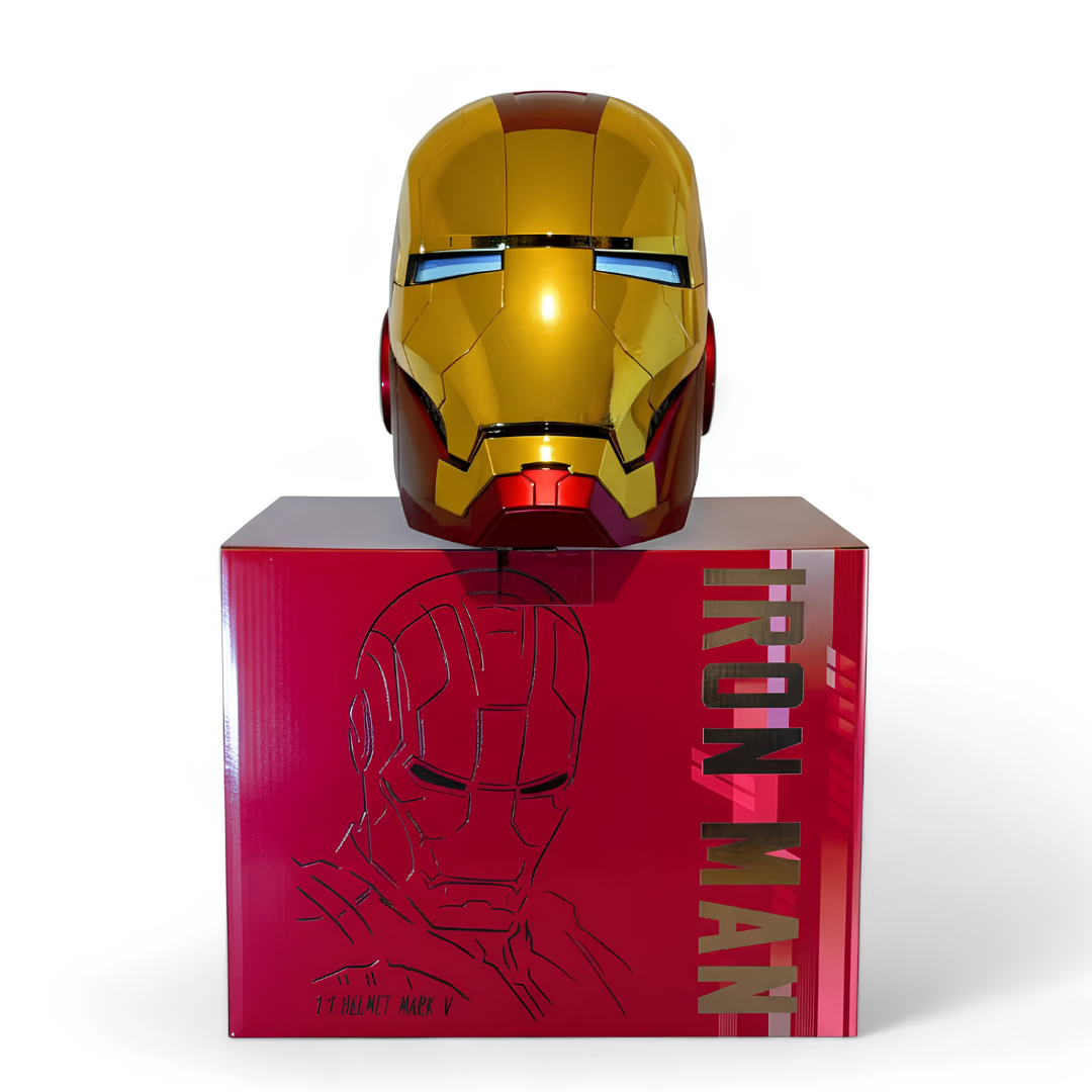 Iron Man MK7 Gold Helmet (With Jarvis - Voice, Remote, and Touch Control)