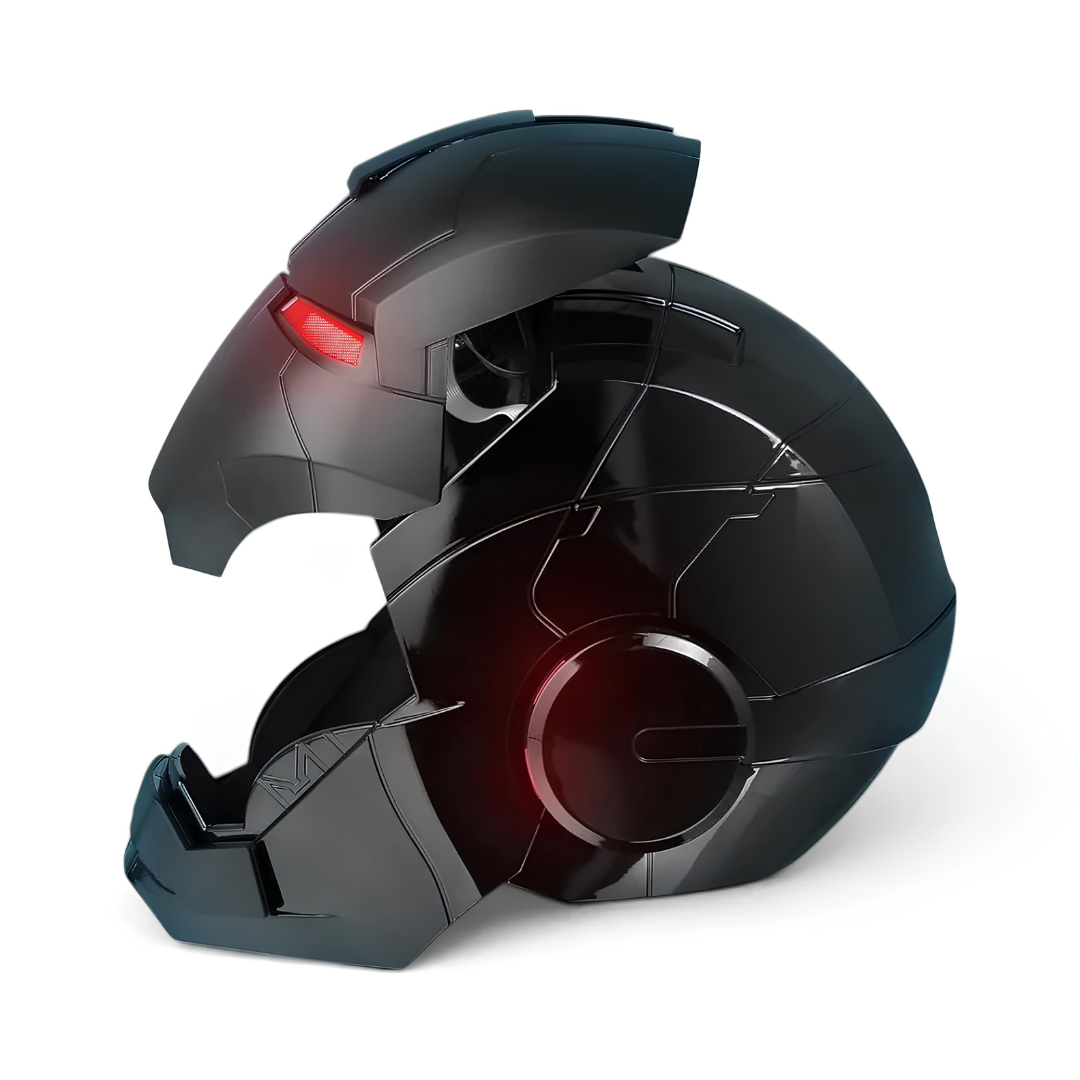 Matte Black Iron Man MK5 Helmet (With Jarvis - Voice, Remote, and Touch Control)