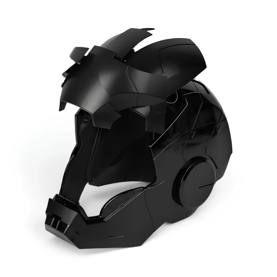 Matte Black Iron Man MK5 Helmet (With Jarvis - Voice, Remote, and Touch Control)