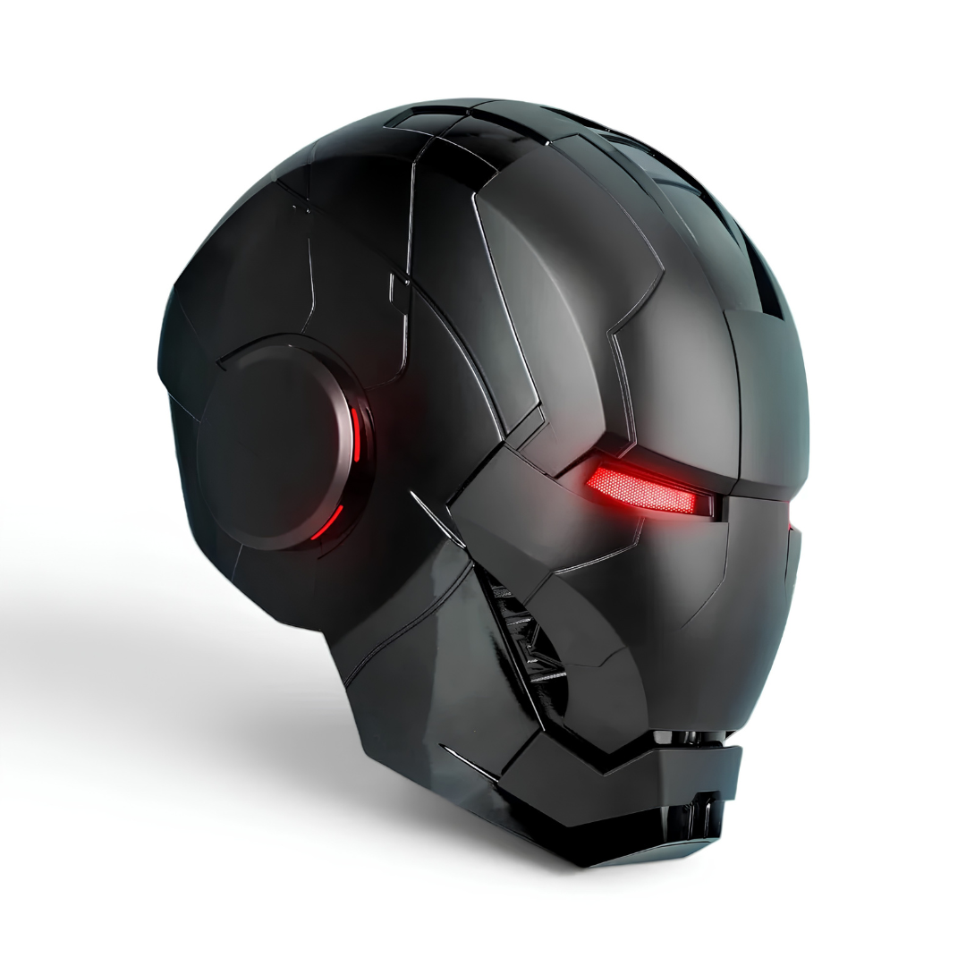 Matte Black Iron Man MK5 Helmet (With Jarvis - Voice, Remote, and Touch Control)
