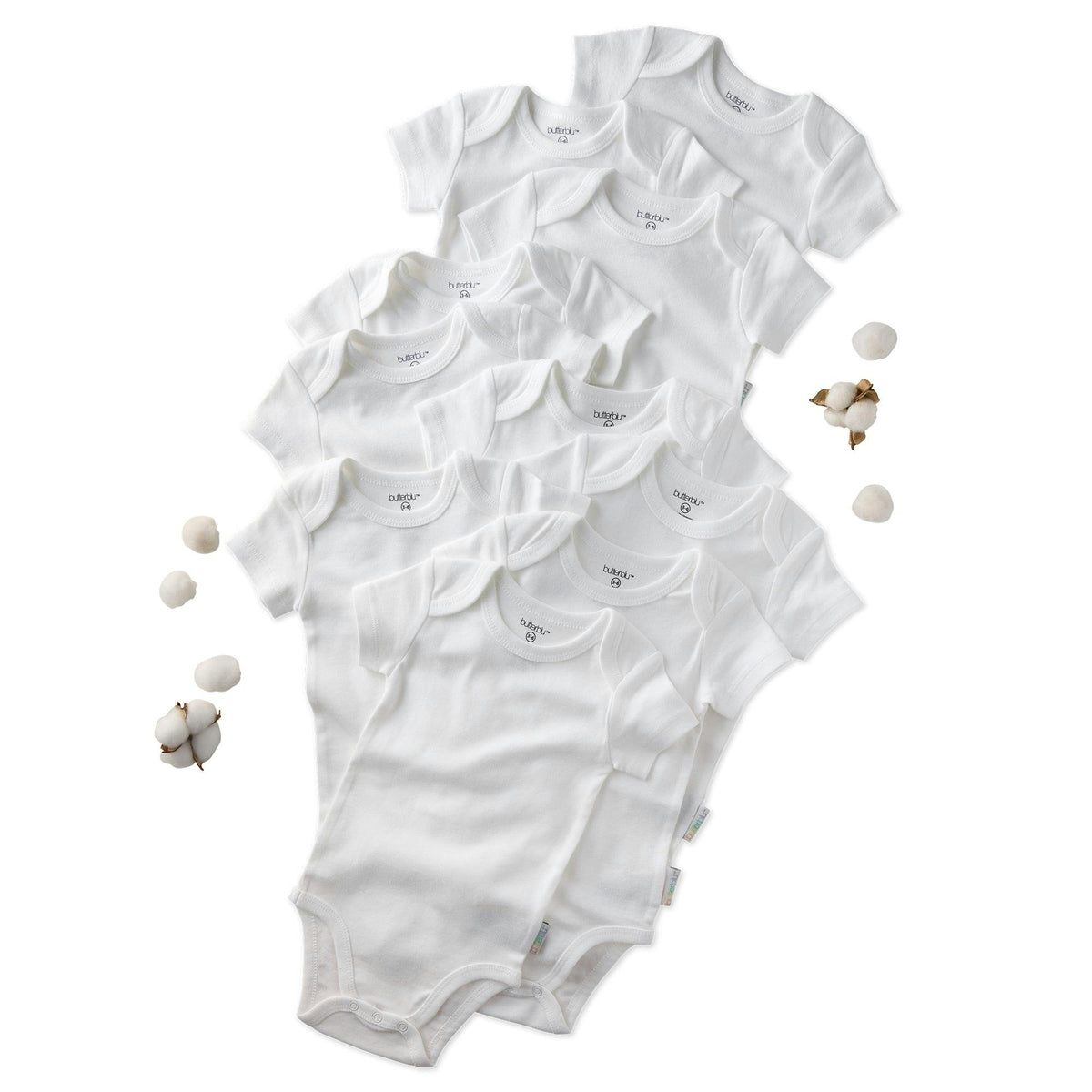 AVERY 10-Pack Short Sleeve Bodysuits