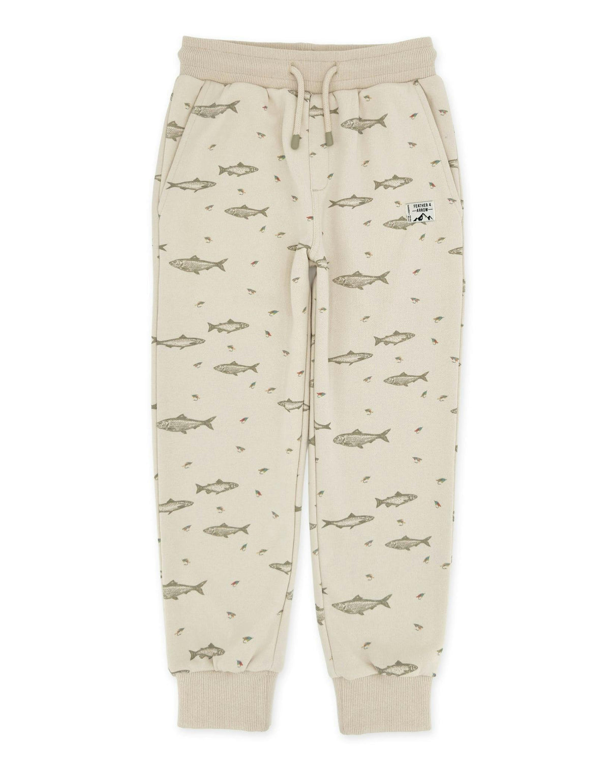 Bowie Fishing Jogger - Oatmeal French Terry