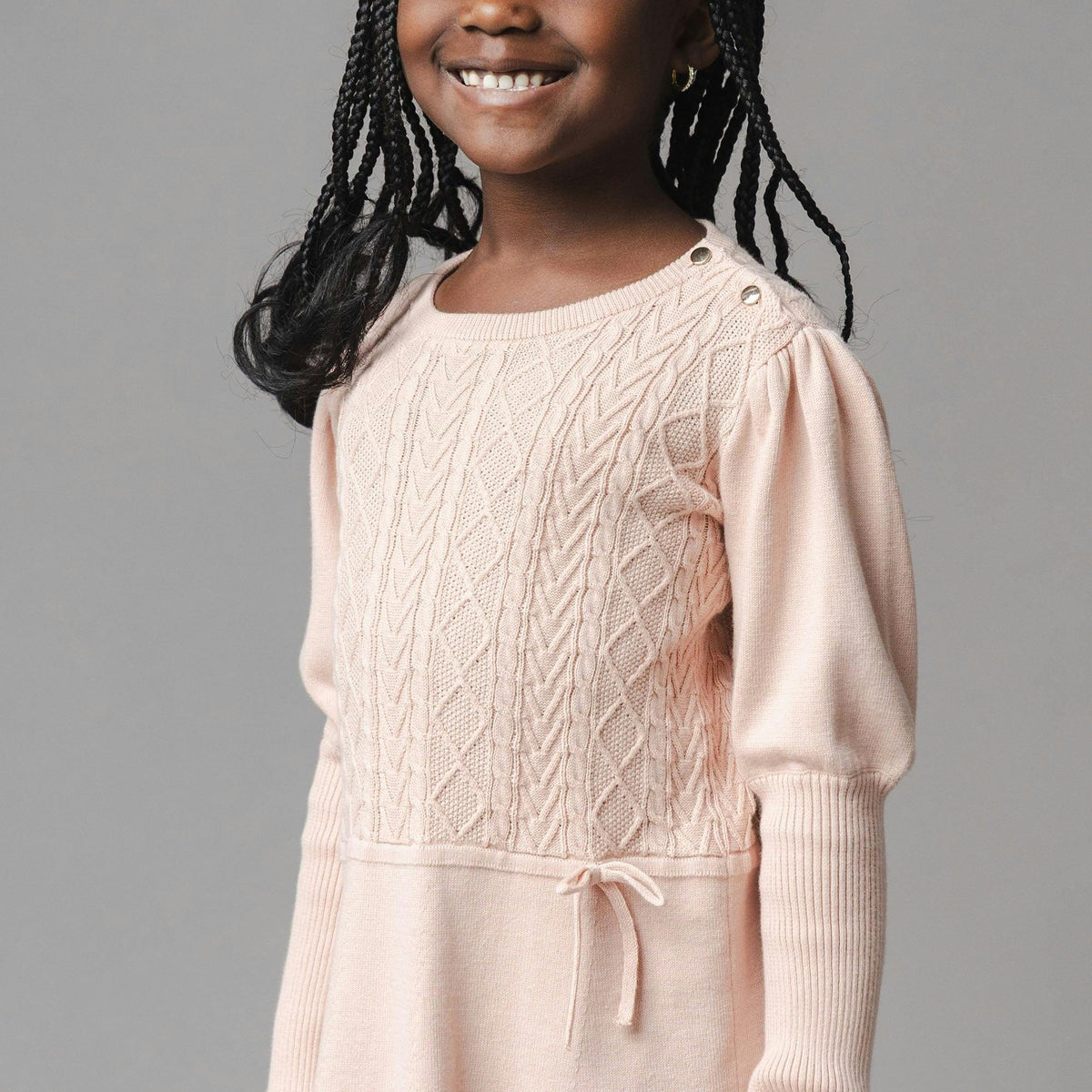 Organic Cable Bodice Sweater Dress