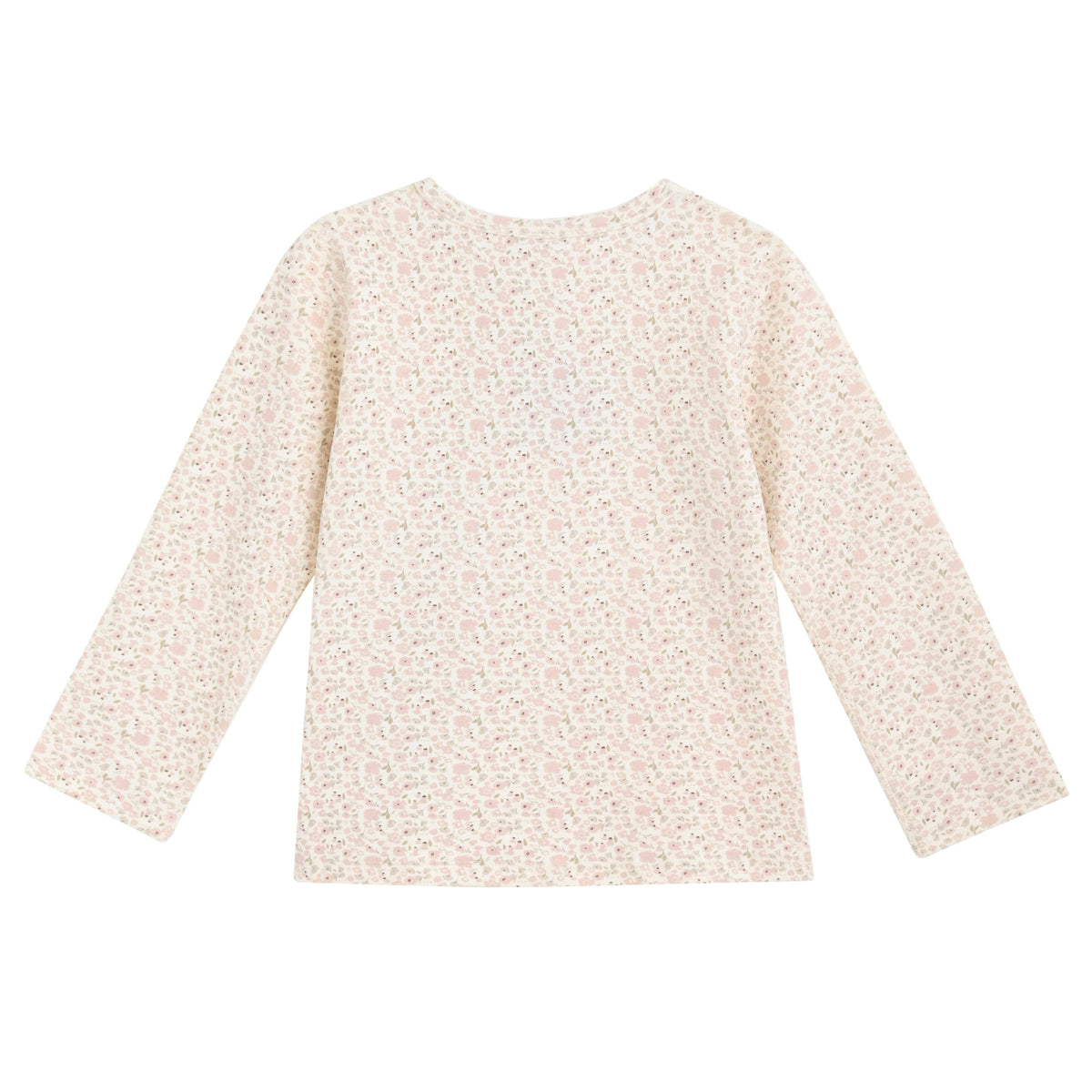 Cream Floral Cotton Pajama Set