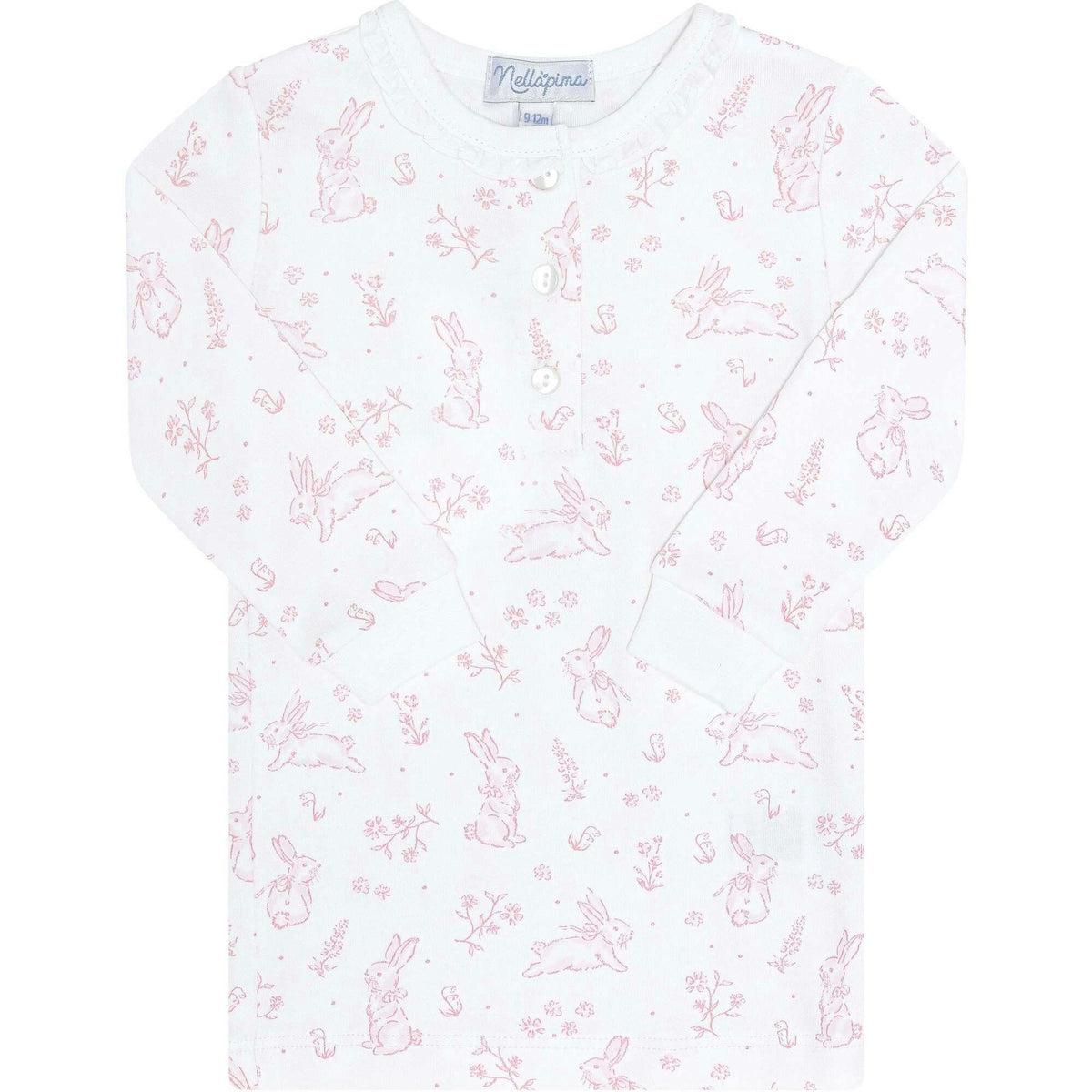 Pink Bunny Toile Pajama