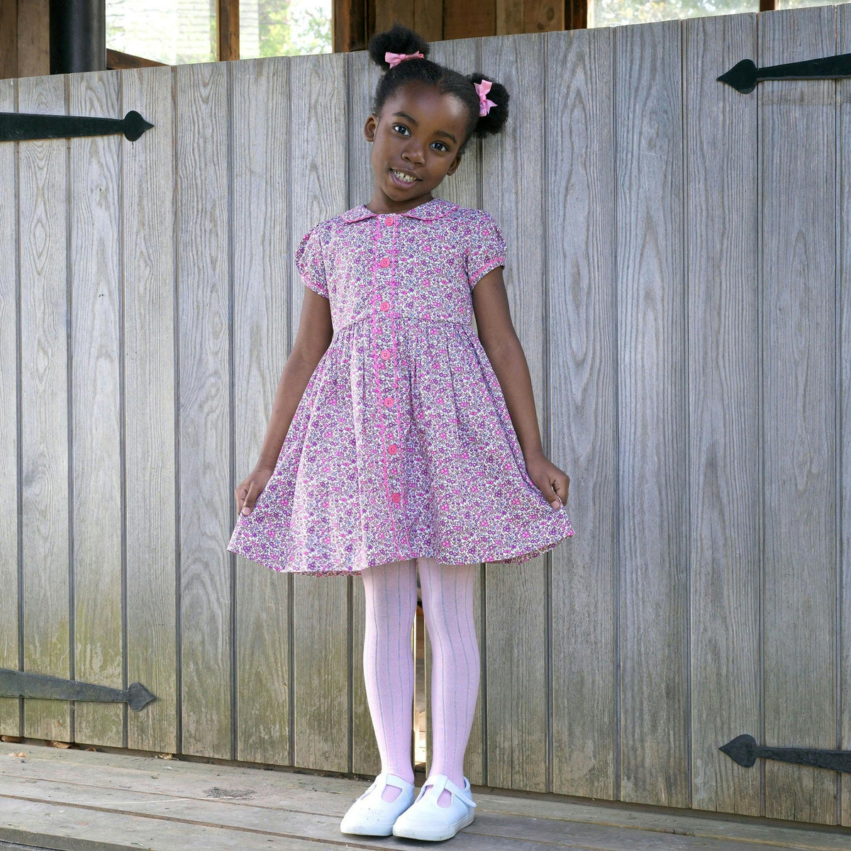 Floral Button Front Dress