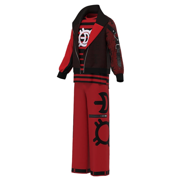 VIKRN – Vampire Costume Set | Bold Jacket and Pants Outfit for Halloween Fun