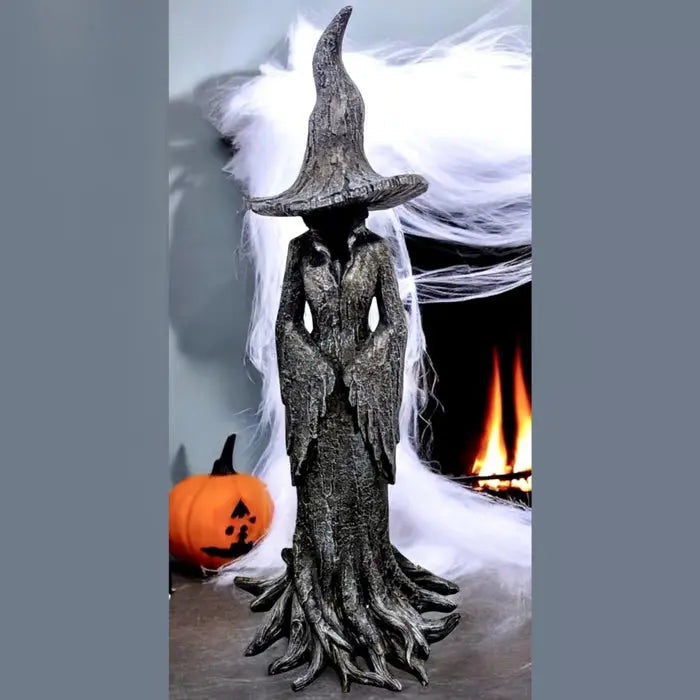 Gothic Tree-Detail Witch Figurine