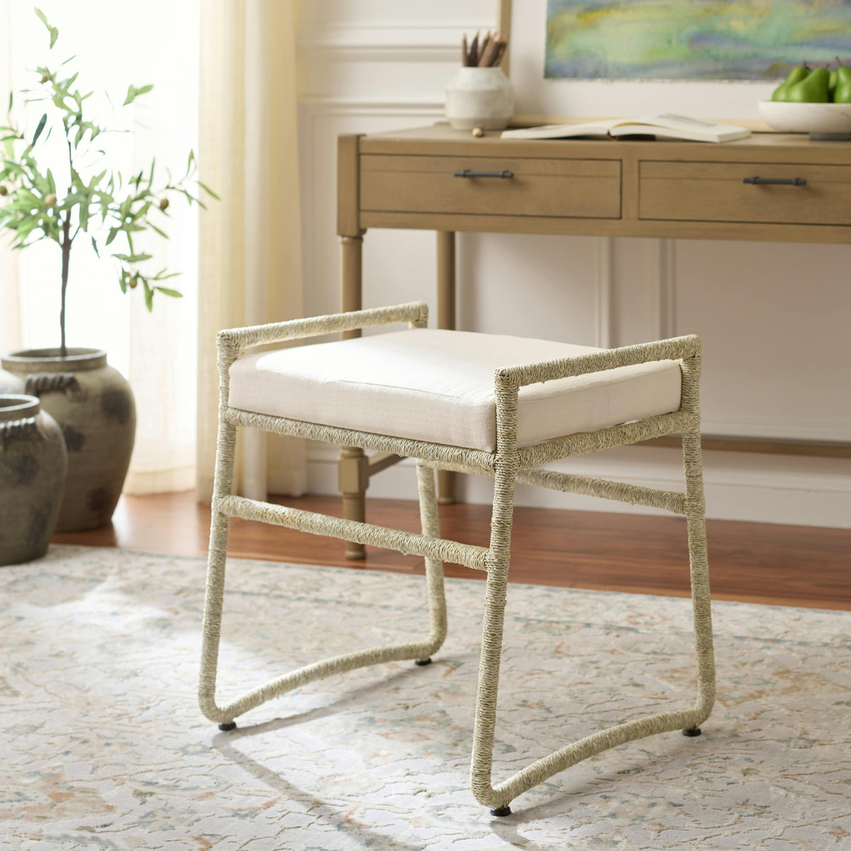 Iveliz Ottoman W/ Cushion