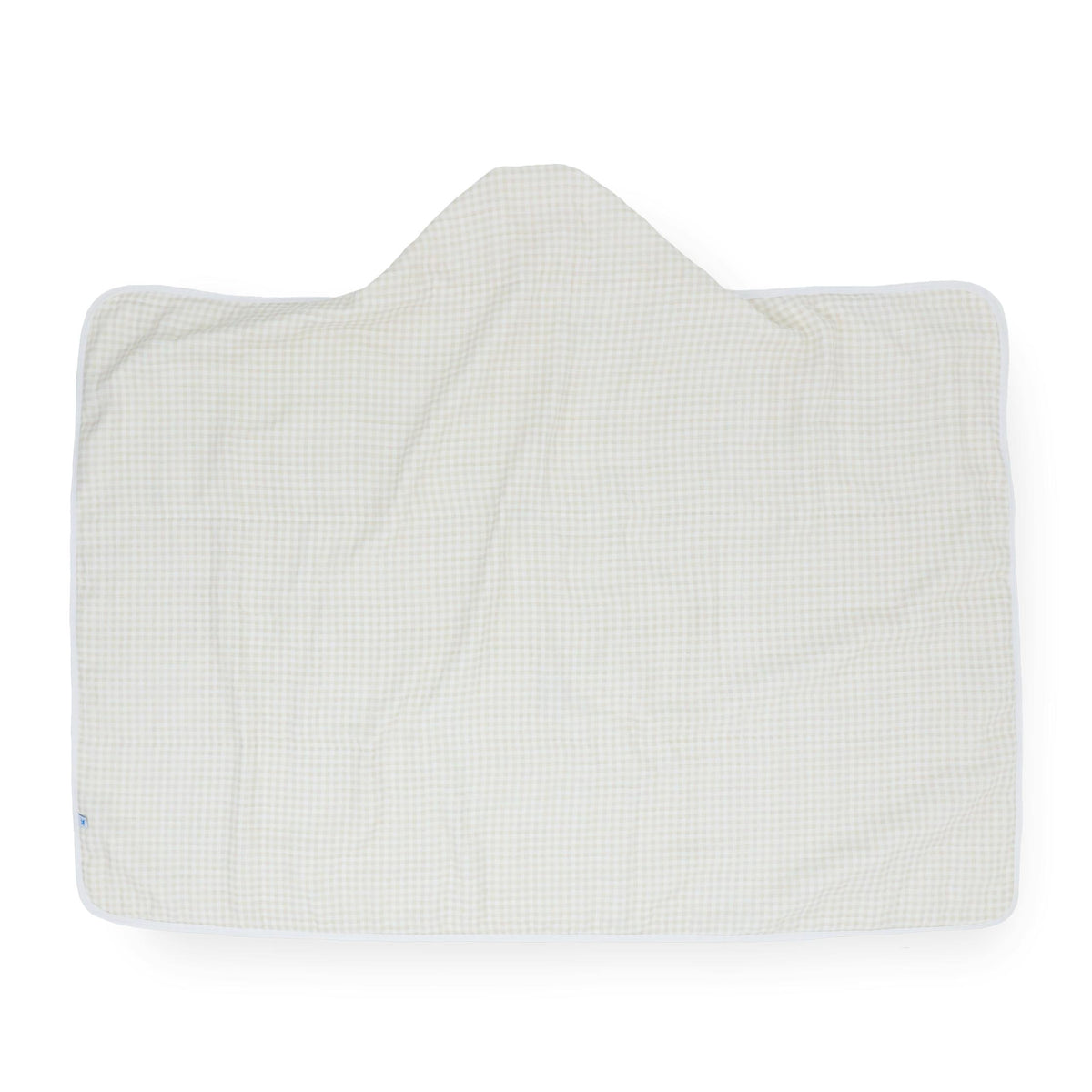 Toddler Hooded Towel - Tan Gingham