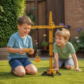 Remote Control Tower Crane – 360° Rotating Construction Toy with Lifting Function