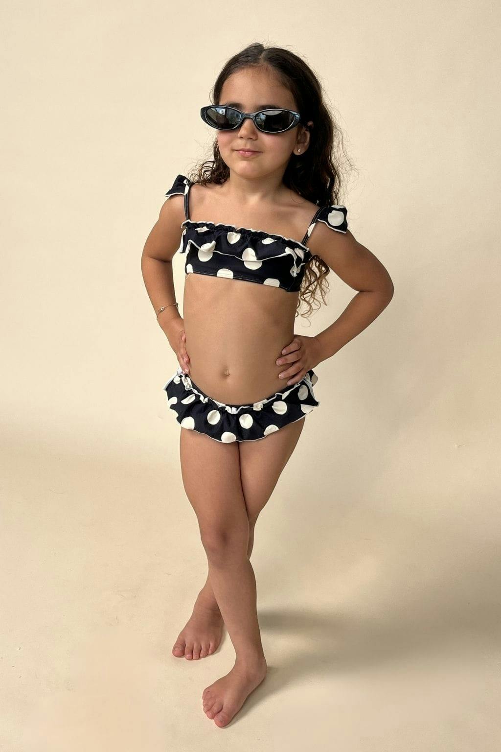 Polka Dot Mini Cabana Bikini Set