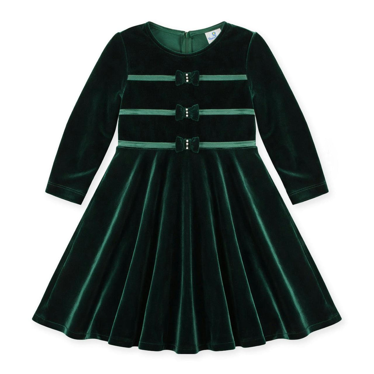 Stretch Velvet Dress with Pearls
