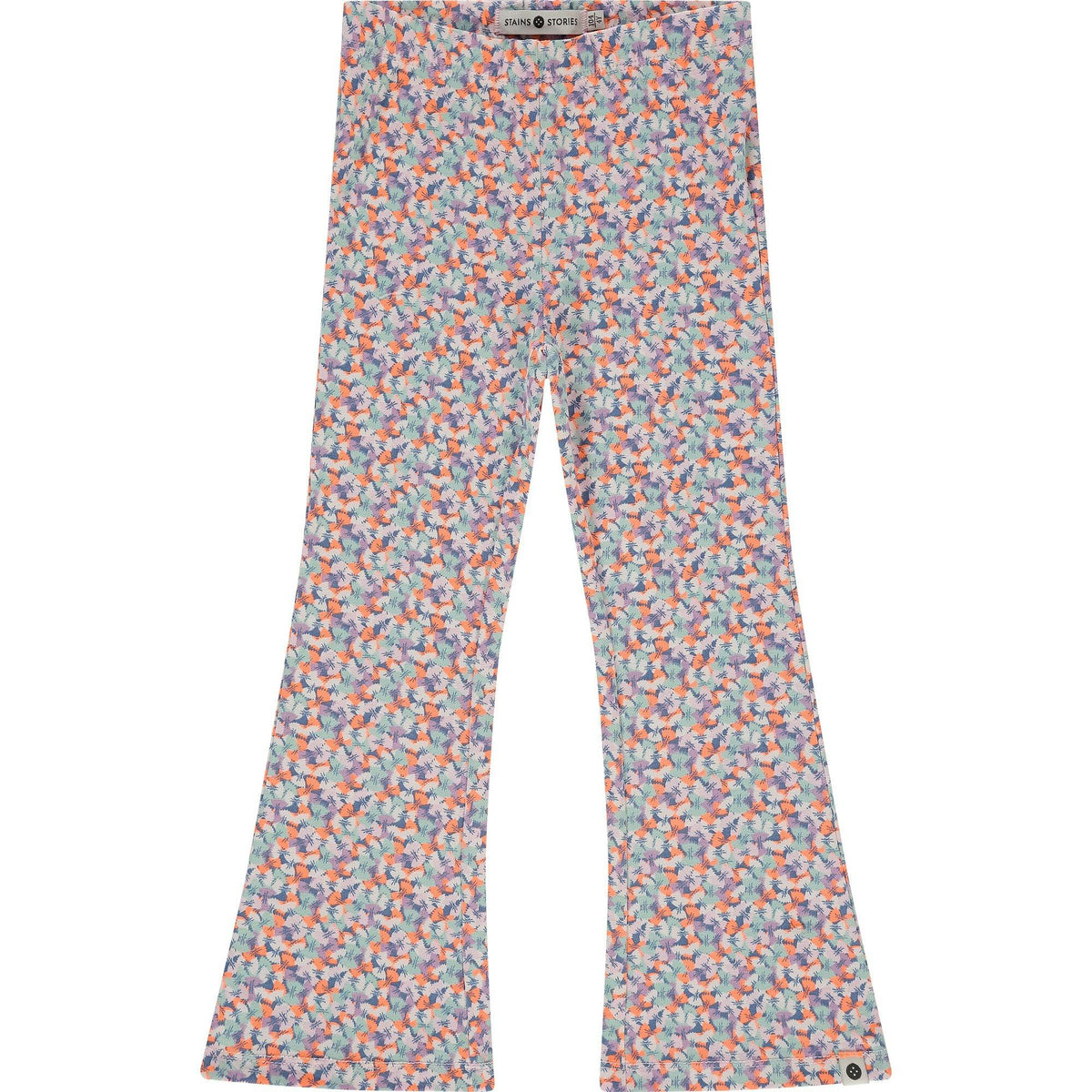 Bowtie Pasta Printed Flared Leggings