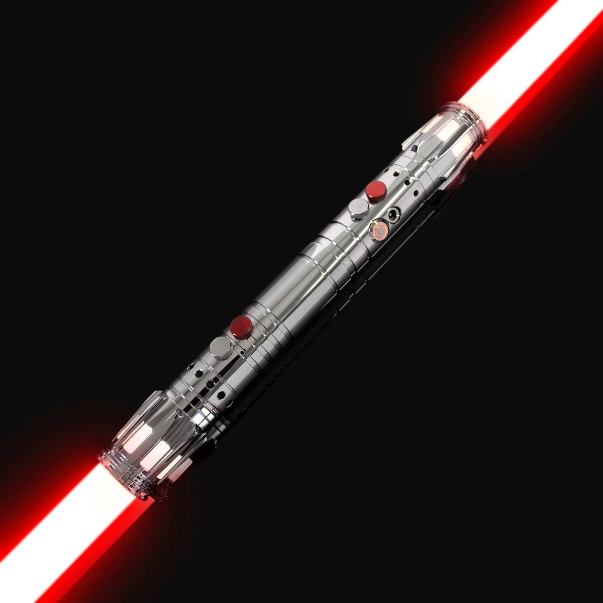 Darth Maul Inspired Double-Bladed Lightsaber – Chrome Hilt