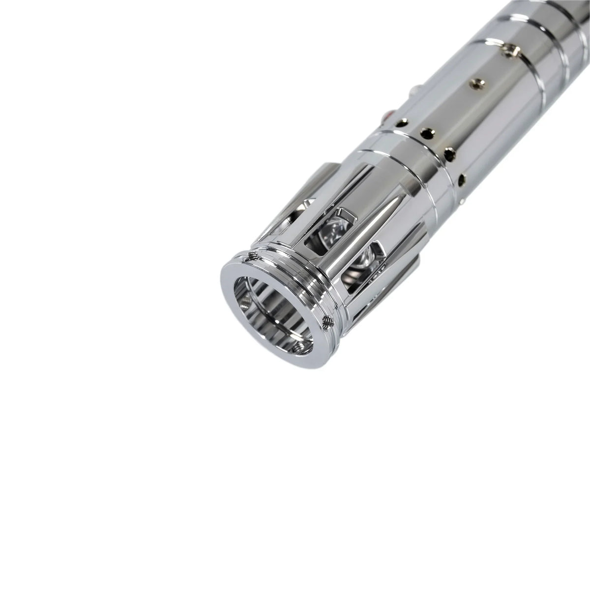 Darth Maul Inspired Double-Bladed Lightsaber – Silver Hilt with Purple Blades