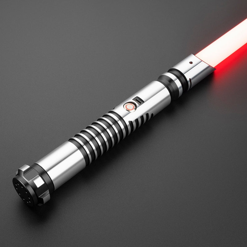 Model Gamma Heavy Dueling FX Lightsaber – Black & Silver Hilt