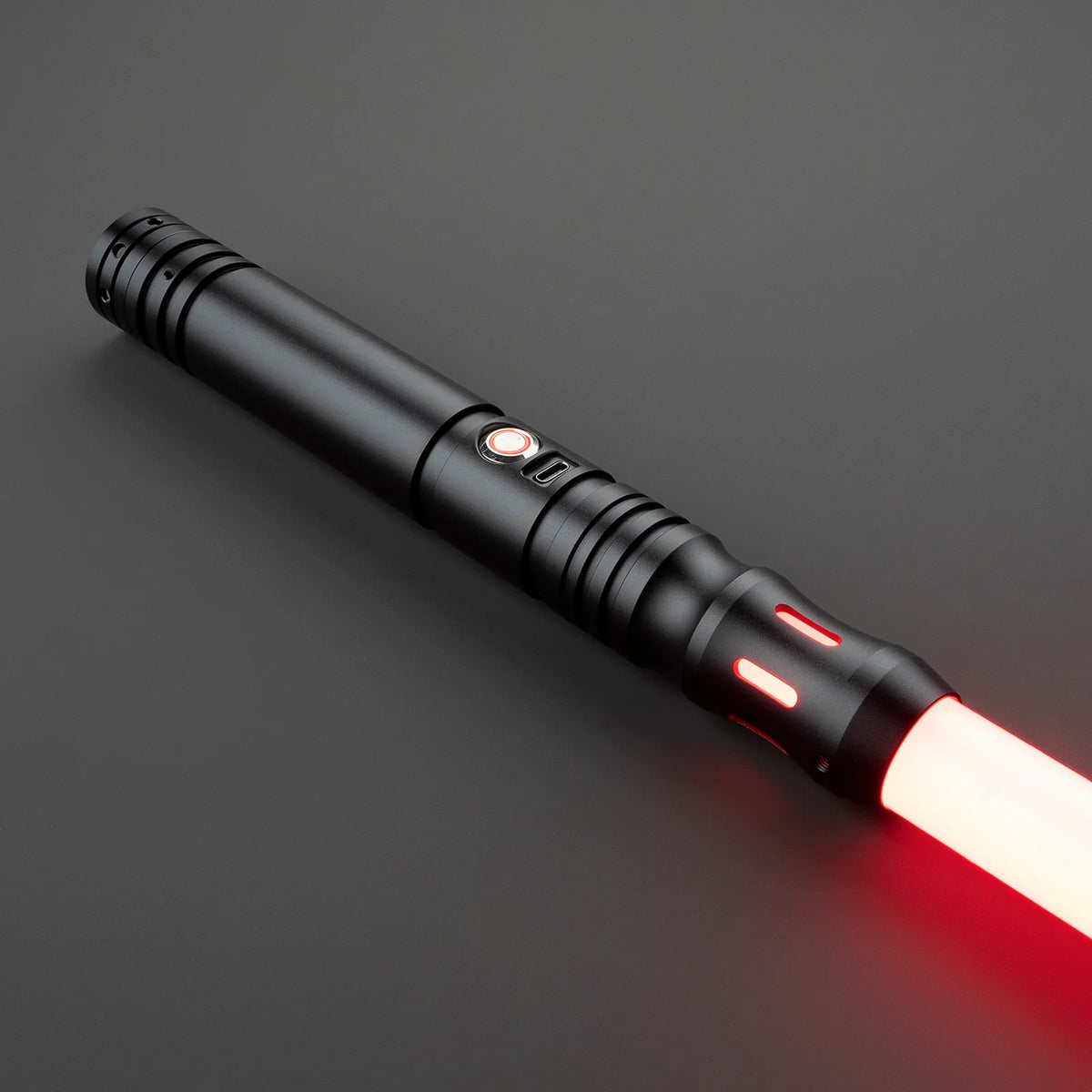 Model Eta Lightsaber – Black Metal Hilt | Custom Dueling Saber