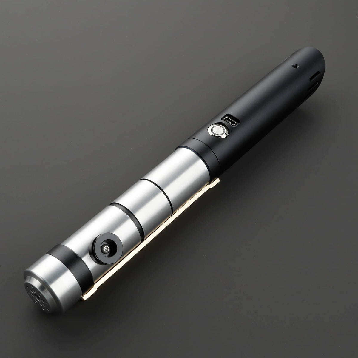 Starforge Lightsaber – Silver & Black Hilt