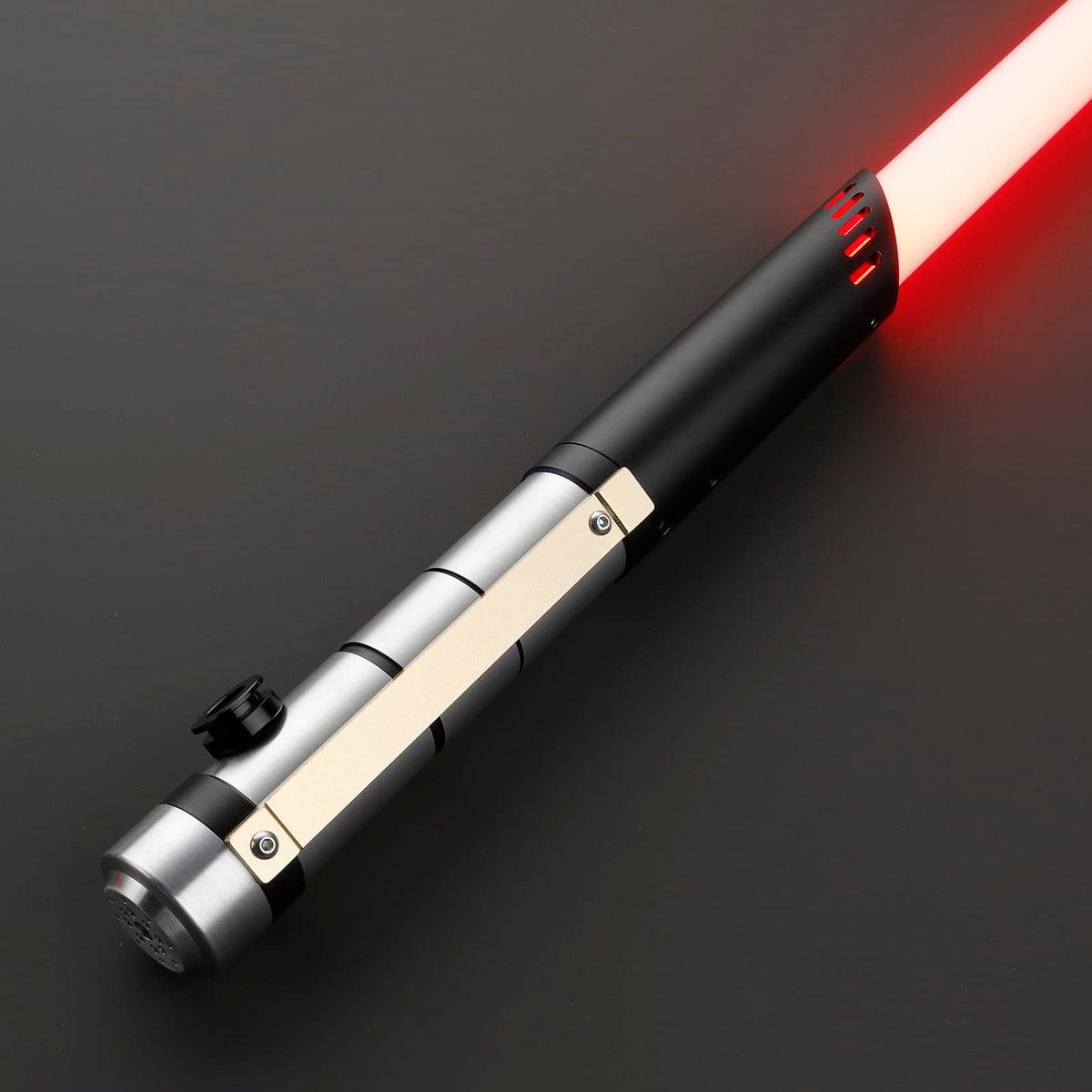 Starforge Lightsaber – Silver & Black Hilt