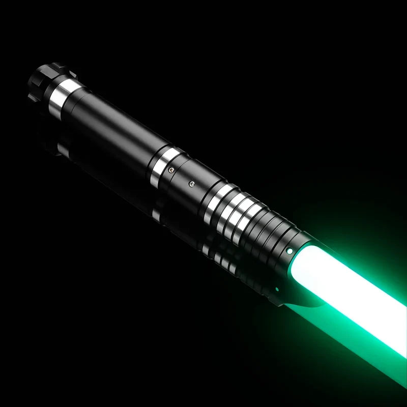 Liberator Double-Bladed Lightsaber – Black & Silver Staff
