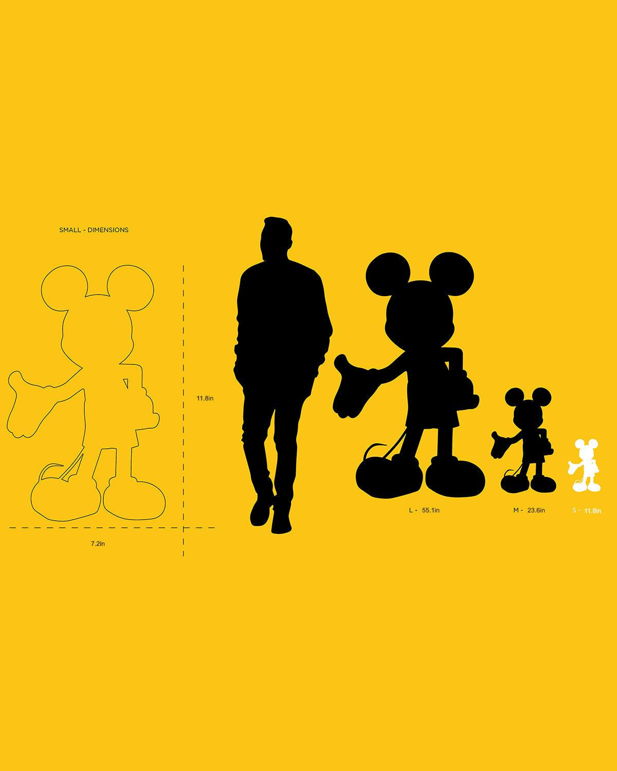 Mickey WELCOME Black & Gold 12in